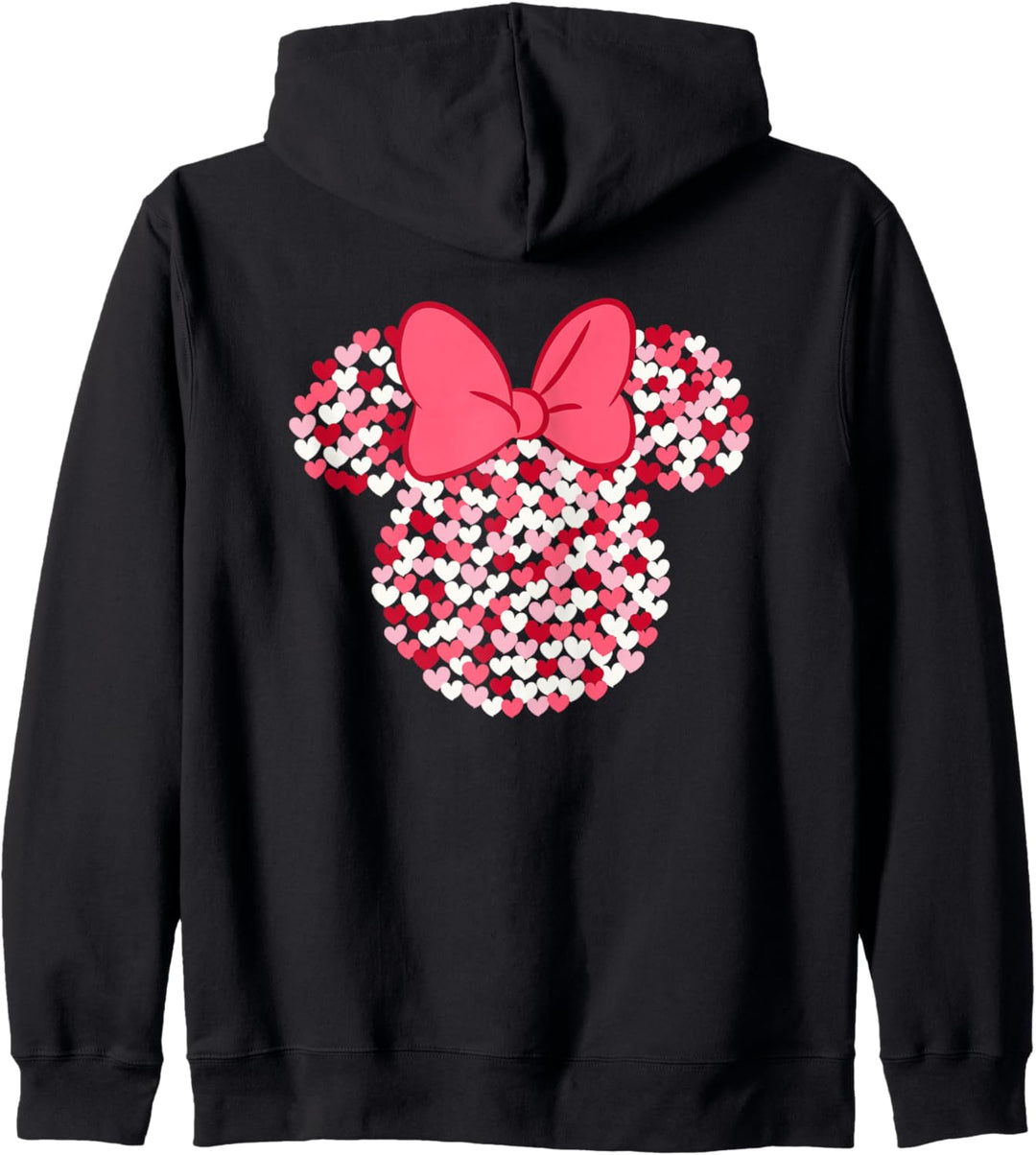 Disney Minnie Mouse Valentine's Day Heart Ears Silhouette Kapuzenjacke