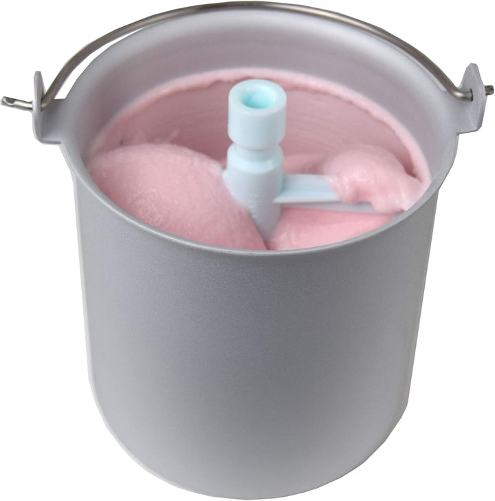 Syntrox Germany Eismaschine mit Kompressor-Frozen Yogurt-Milchshake Maschine-Flaschenkühler Gino Gel