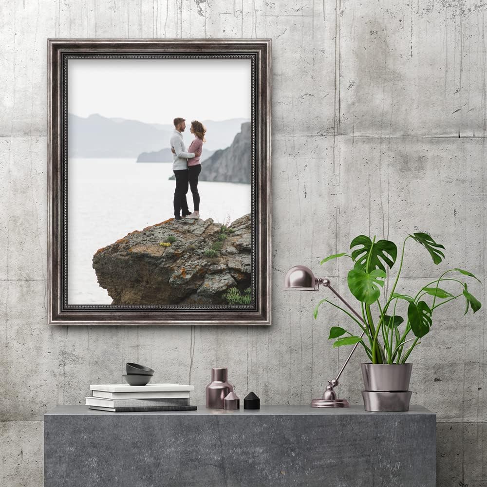 Mende Frames Bilderrahmen Antik 30x42cm DIN A3 I Farbe: Metall I Holzbilderrahmen I Fotorahmen I Bar