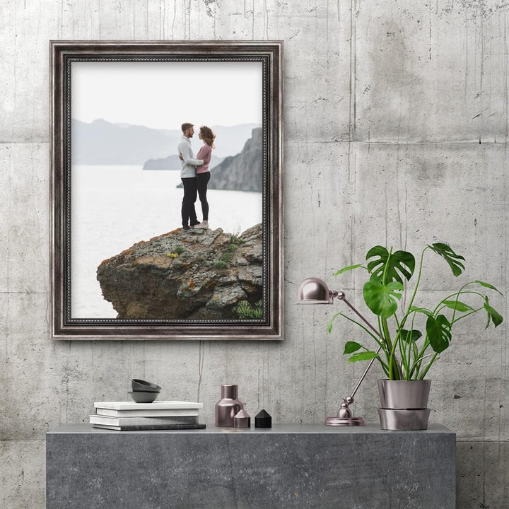 Mende Frames Bilderrahmen Antik 30x42cm DIN A3 I Farbe: Metall I Holzbilderrahmen I Fotorahmen I Bar