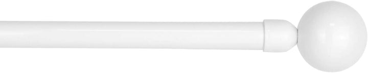 Universal-Gardinenstange, ausziehbar, ausziehbar, Weiss, 70 – 120 cm Kugel. Weiss 70-120cm, Weiss 70