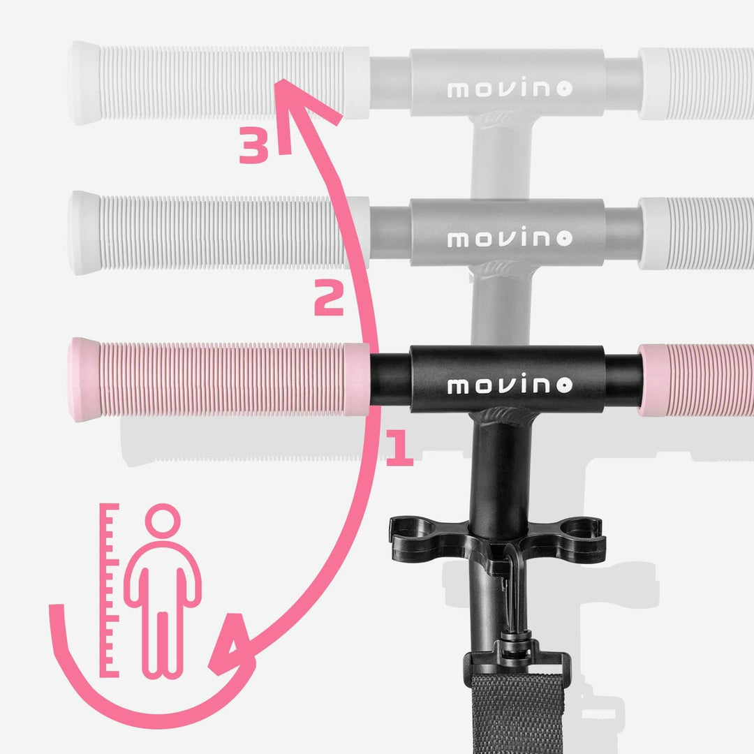 Movino Infinity Scooter | Klappbar und Höhenverstellbar | Flaschenhalter | Cityroller Cooles Räder-D