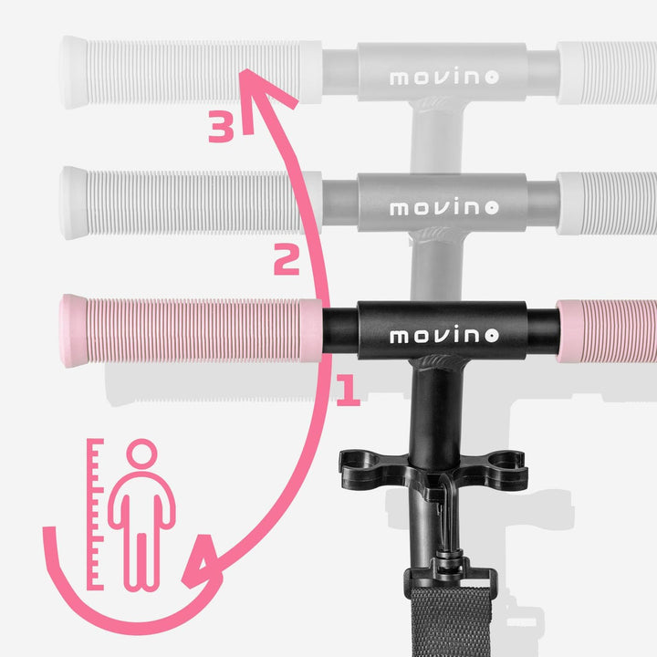 Movino Infinity Scooter | Klappbar und Höhenverstellbar | Flaschenhalter | Cityroller Cooles Räder-D