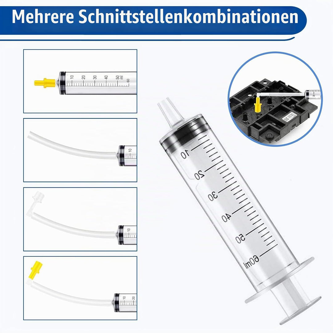 Druckkopfreinigungsset Düsenreiniger 200ml Druckkopfreinigungslösung Kompatibel mit HP Epson Canon S