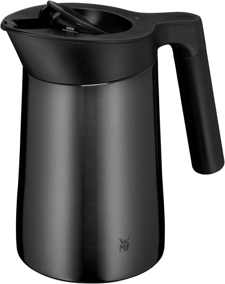WMF Kineo doppelwandige Isolierkanne 0,6l, Thermoskanne Edelstahl mit Klick-Verschluss, Kaffeekanne