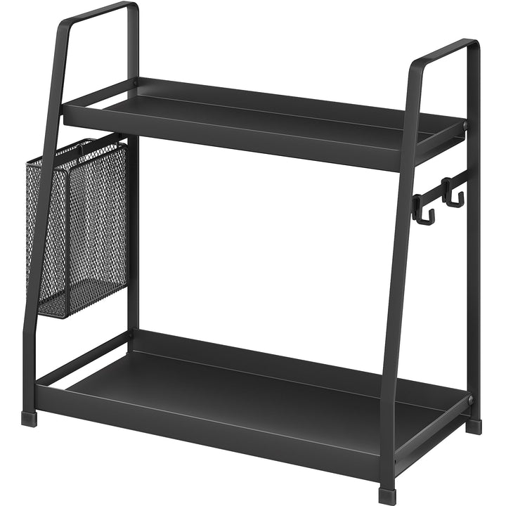 OROPY 2 Tier Gewürzregal für Arbeitsplatte, Metall Stehende Küche Lagerung Veranstalter Regal, Verti