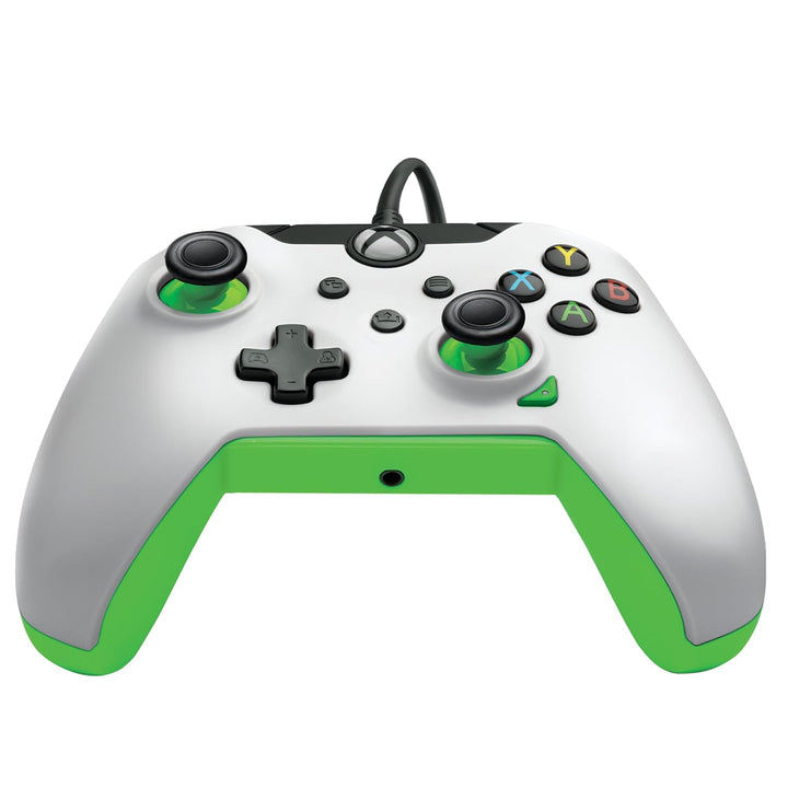 PDP verkabelt Controller Neon weiss für Xbox Series X|S, Gamepad, verkabelt Video Game Controller, G
