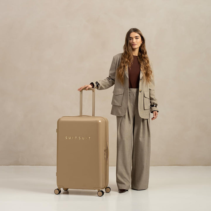 SUITSUIT Koffer Gross 76 cm - Hartschalen Reisekoffer mit Rollen - TSA-Schloss - 94 L - Fusion Iced
