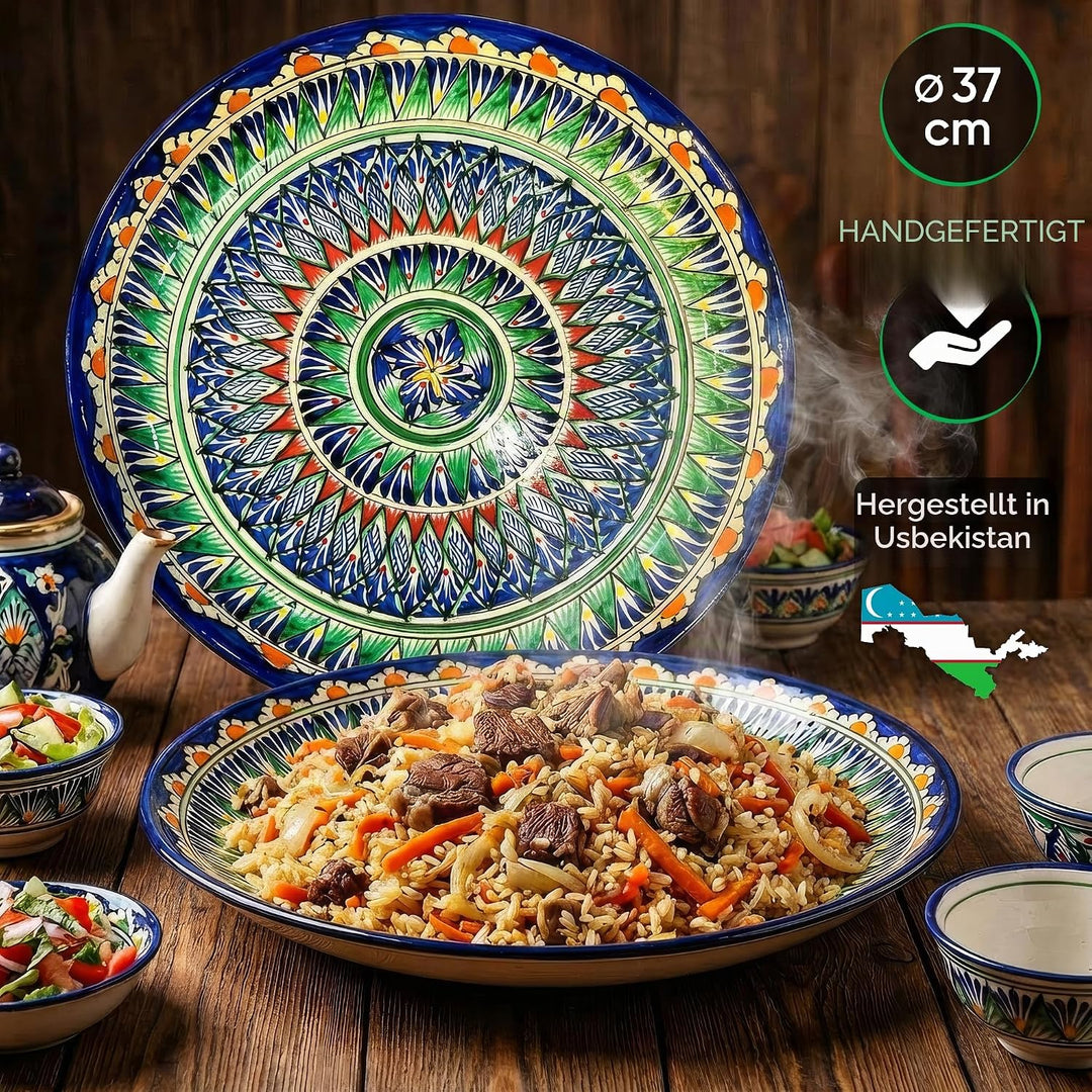 Feuerofen Utschak Ø 40cm mit Gusseisen Kazan Wok 12L Ø 42,5cm | Kasan mit Deckel | Учаг Outdoor Feue