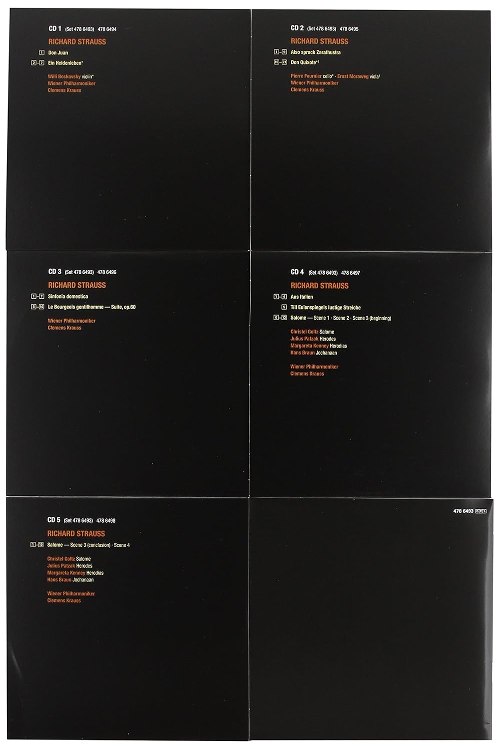 Clemens Krauss Dirigiert Richard Strauss, Audio-CD