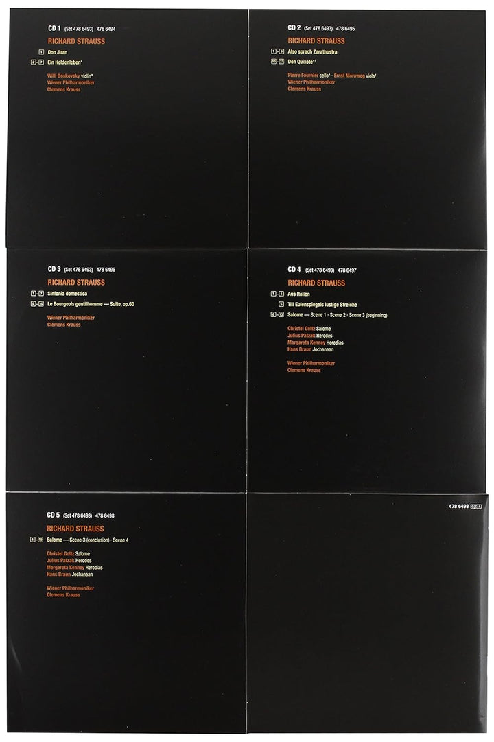 Clemens Krauss Dirigiert Richard Strauss, Audio-CD