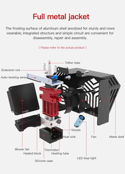 Original Creality CR6 SE Hotend Extruder Komplettes Kit montiert für CR-6 SE CR6 MAX 3D-Drucker mit