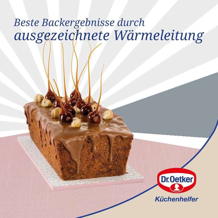 Dr. Oetker Kastenform 25 cm, Königskuchenform aus der Serie Modern Baking - Retro Design mit zweifar