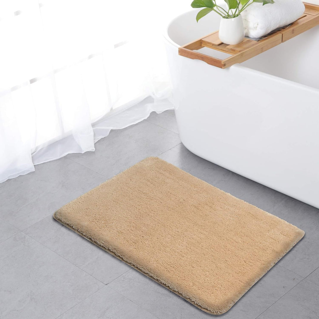 SFLXO Badematte 80cm x 50cm rutschfest-Badvorleger Maschinenwaschbar Anti-Rutsch Badteppich Weich Wa