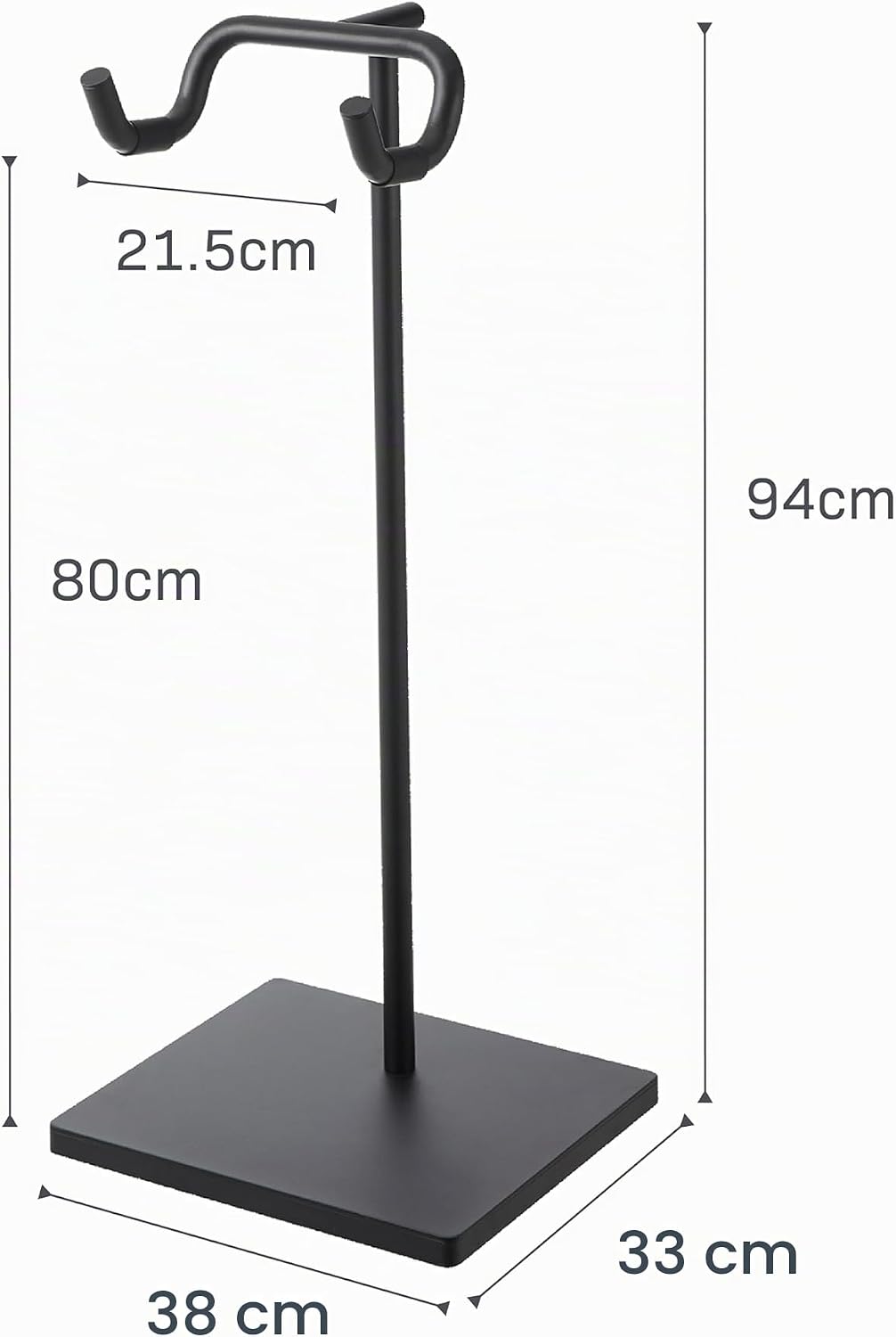Yamazaki 1966 TOWER Fahrradständer, schwarz, Stahl/Polypropylen/Silikon, minimalistisch, 38 x 33 x 9