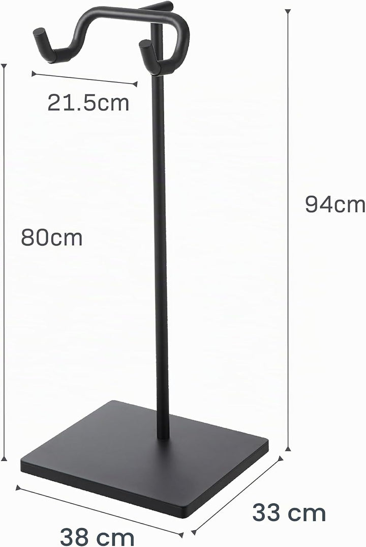 Yamazaki 1966 TOWER Fahrradständer, schwarz, Stahl/Polypropylen/Silikon, minimalistisch, 38 x 33 x 9