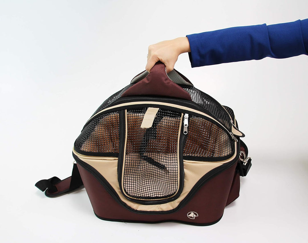 CROCI FAST&EASY 2-in-1-Haustier-Tragetasche, Tragetasche und Couch für Hunde und Katzen, Haustierumh