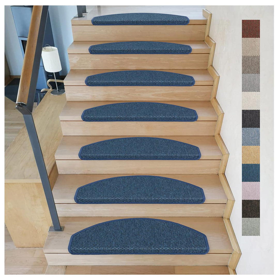 Kettelservice-Metzker® Stufenmatten Göteborg Halbrund in 8 aktuelle Farben (15 Stück Blau), 15 Stück