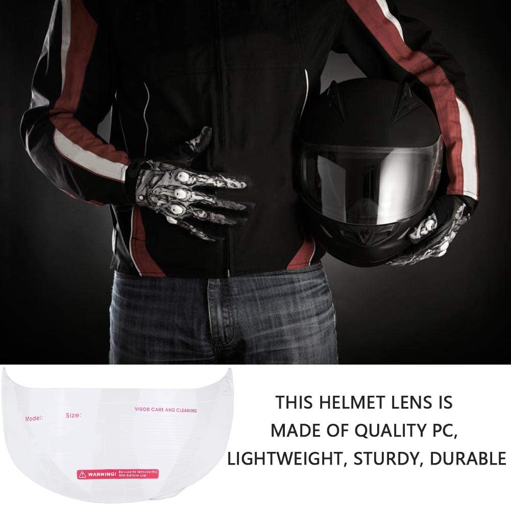 Motorrad Helm Visier Lens Windschutzscheibe Ersatz für 316 902 AGV K5 K3SV transparent (nicht für K3