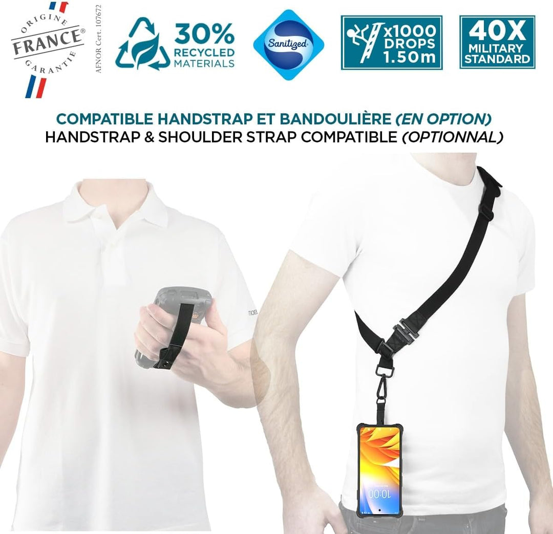 Mobilis Verstärkte Schutzhülle für Zebra EM45, Robuste Hülle für Zebra EM45 RFID Enterprise Mobile,