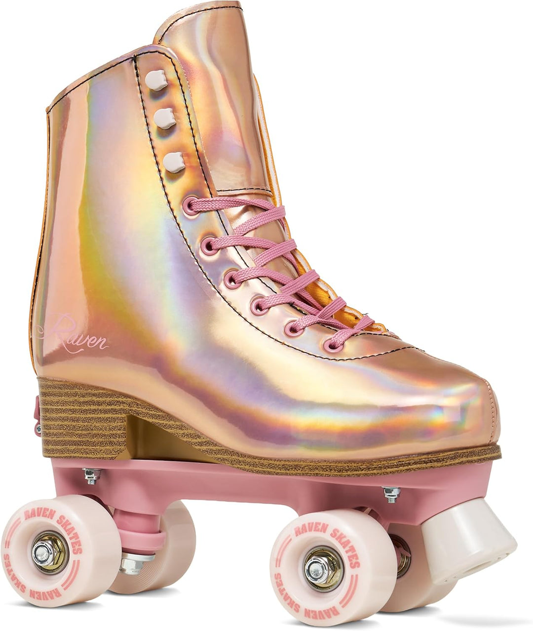 RAVEN Rollschuhe Roller Skates für Kinder Erwachsene Mädchen Damen verstellbar 39-42 (25-26,5 cm) Ho