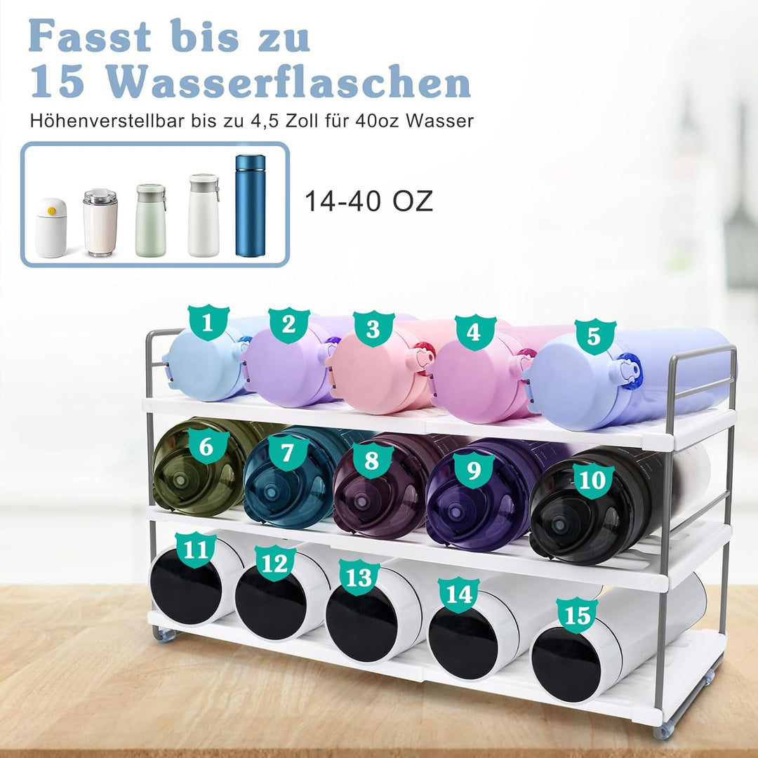 Flaschenregal, Flaschenhalter Kühlschrank, Flaschenregal Stapelbar, Flaschenregal Kühlschrank, Weinr