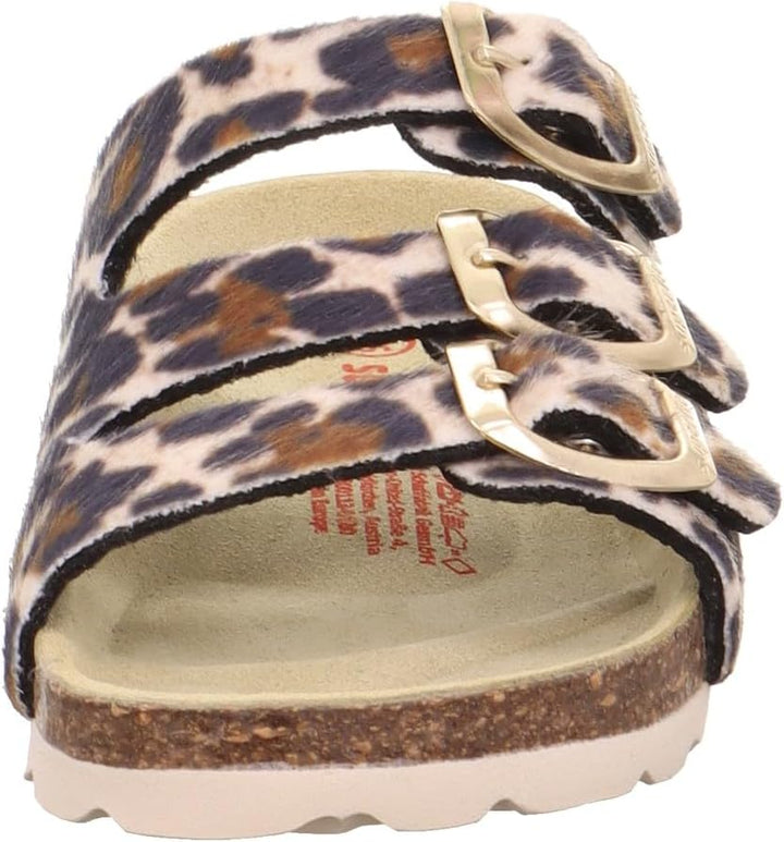 Superfit Mädchen FussbettpantoffelHausschuh 29 EU Beige Mehrfarbig 4000, 29 EU Beige Mehrfarbig 4000