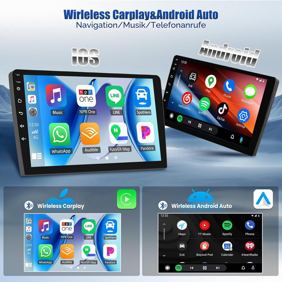 SIXWIN 8-Core 6+128G Android 15 Autoradio für Ford Fiesta 2009-2017 mit Carplay/Android Auto/DSP,9&
