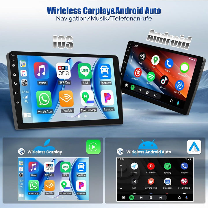 SIXWIN 8-Core 6+128G Android 15 Autoradio für Ford Fiesta 2009-2017 mit Carplay/Android Auto/DSP,9&