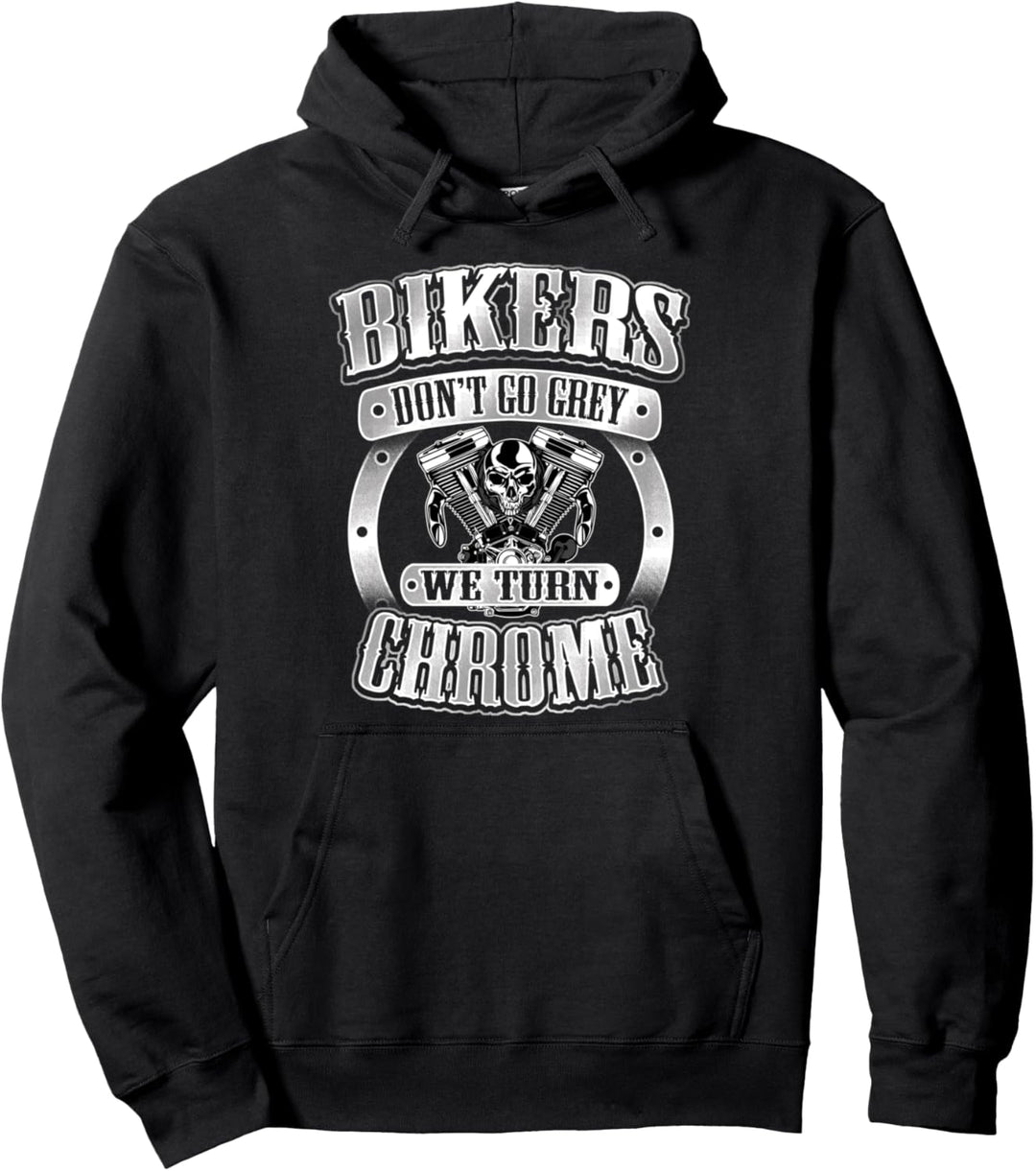 Biker Motorcycle Birthday Rider Retirement Dad Papa Uncle Pullover Hoodie