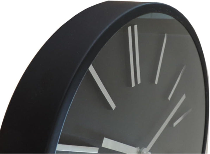 Orium 11045 Goma Wanduhr Kunststoff schwarz 35 x 4,8 x 35 cm