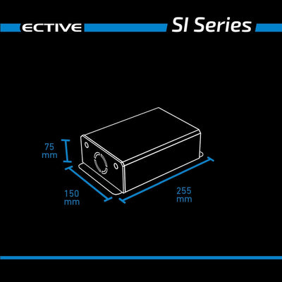 ECTIVE Reiner Sinsus Wechselrichter SI5-500W, 12V auf 230V, USB, Überlastschutz, Überhitzungsschutz,