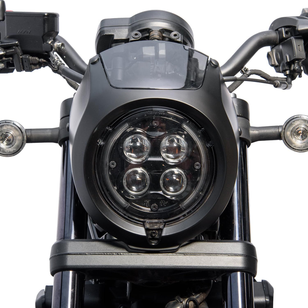 Lorababer Motorrad Frontscheinwerfer Verkleidung Windschutzscheibe Windabweiser Scheinwerfermaske Vi