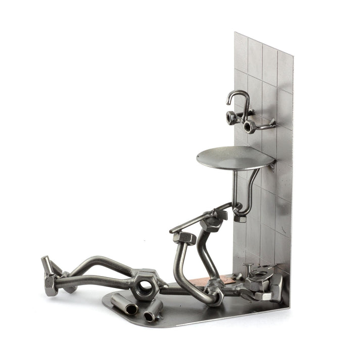 Steelman24 I Schraubenmännchen Klempner I Made in Germany I Handarbeit I Geschenkidee I Stahlfigur I