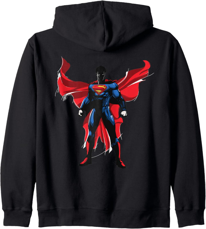DC Batman V Superman-Umhang mit Superman-Figur Kapuzenjacke