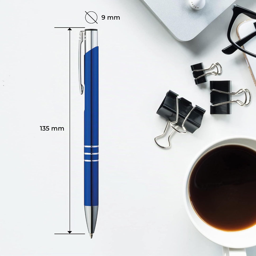 Kugelschreiber, Blau, 50 Stück, einfaches und flüssiges Schreiben, elegant, blauer Tinte Blau 1 stüc