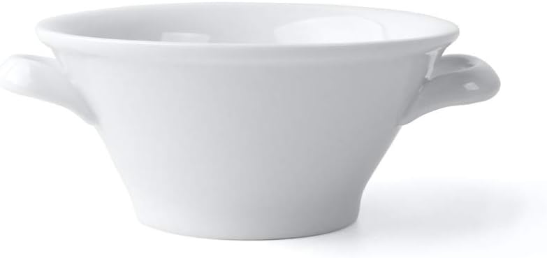 Holst Porzellan ACC 05 FA1 Suppen-Set "Vario" 0,35 l mit UTA 155, weiss, 15.5 x 15.5 x 7 cm, Servier