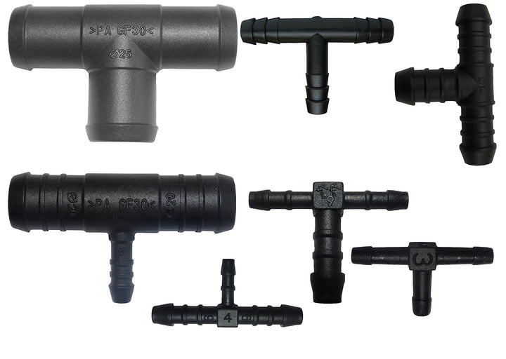 T-Schlauchverbinder Grössen wählbar von 3 bis 32 mm auch reduziert RGV PA GF30 T Stück (10, reduzier