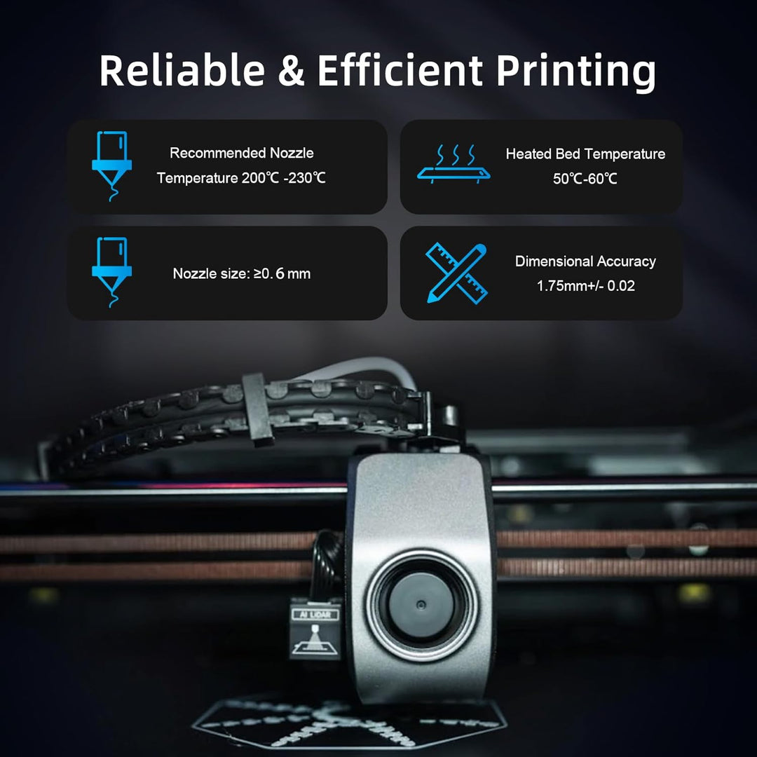 GEEETECH TPU filament 1.75mm Transparent Blau, Flexible 3D Drucker Filament 500g 1 Spool, Transparen