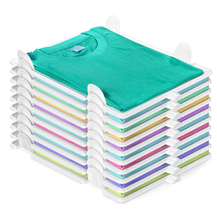 BoxLegend T-Shirt Organizer Stapelbar, Closet Organizer, Erwachsene und Kinder Kleiderschrank Organi