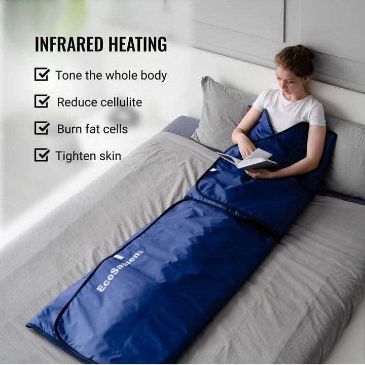 Infrarot-Saunadecke 180 * 220 cm, 2 Zonen Fernbedienung, portative Home SPA, Infrarot-Therapie, Körp