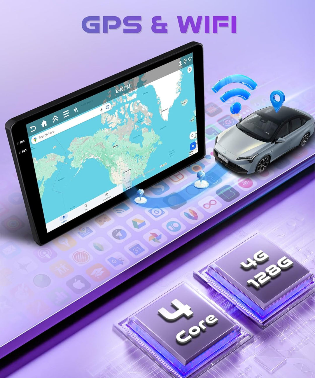 Rimoody 4G+128G Android Autoradio für Toyota Avensis T27 2008-2015 Wireless Carplay Android Auto 9 Z