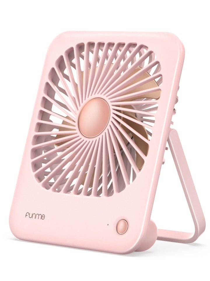 Funme Tischventilator Batterie USB Ventilator 3000 Akku Ultra Leise 20dB Klein Tragbarer Ventilator