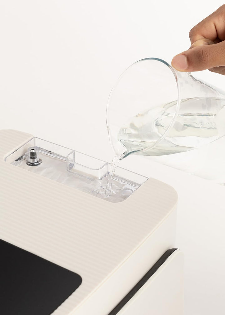 CREATE/AIR FRYER MIST/Ölfreie Heissluftfritteuse 4.2L mit Wasserdampfgarer Cremeweiss/Fassungsvermög