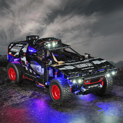 cooldac LED Licht Kit Kompatibel mit Lego 42160 Technic Audi RS Q e-tron, Fernbedienung Kreative Dek