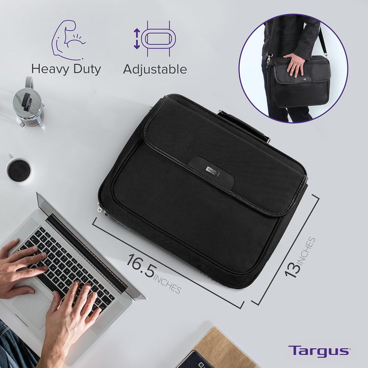 Targus CN01 Notepac Clamshell Case 15,6" - Schwarz, 4330007, 41x10.5x33 cm Notepac 15,6 Zoll, Notepa