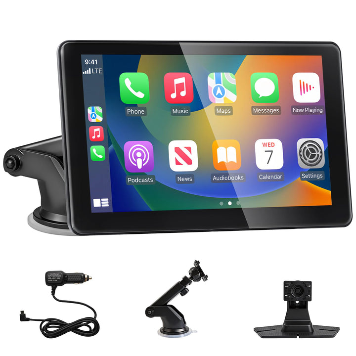 Carplay Display Autoradio, 7 Zoll HD IPS Android Auto Display, Wireless Apple Carplay Bildschirm mit