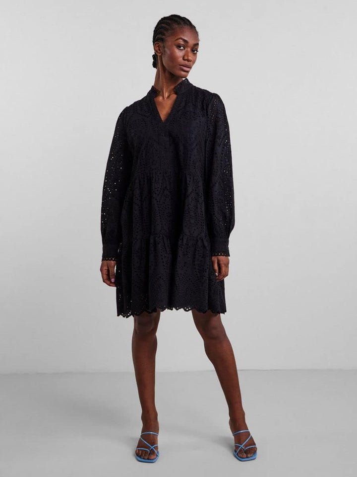 YAS Damen Yasholi Ls Dress S. Noos Kleid M Schwarz, M Schwarz