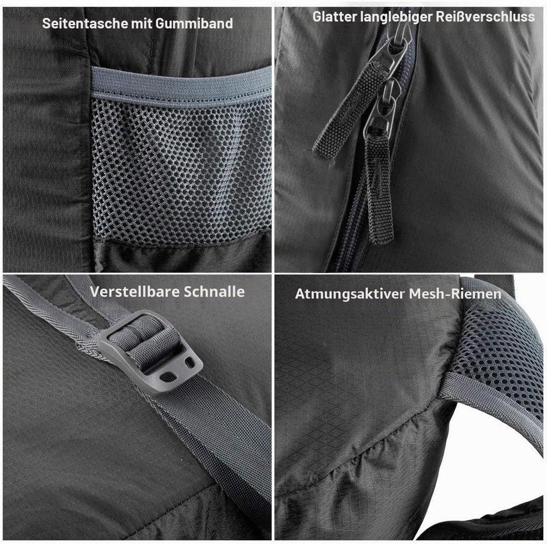 G4Free 20L Faltbarer Rucksack Ultraleichter Wanderrucksack Daypack für Männer Frauen und Kinder für