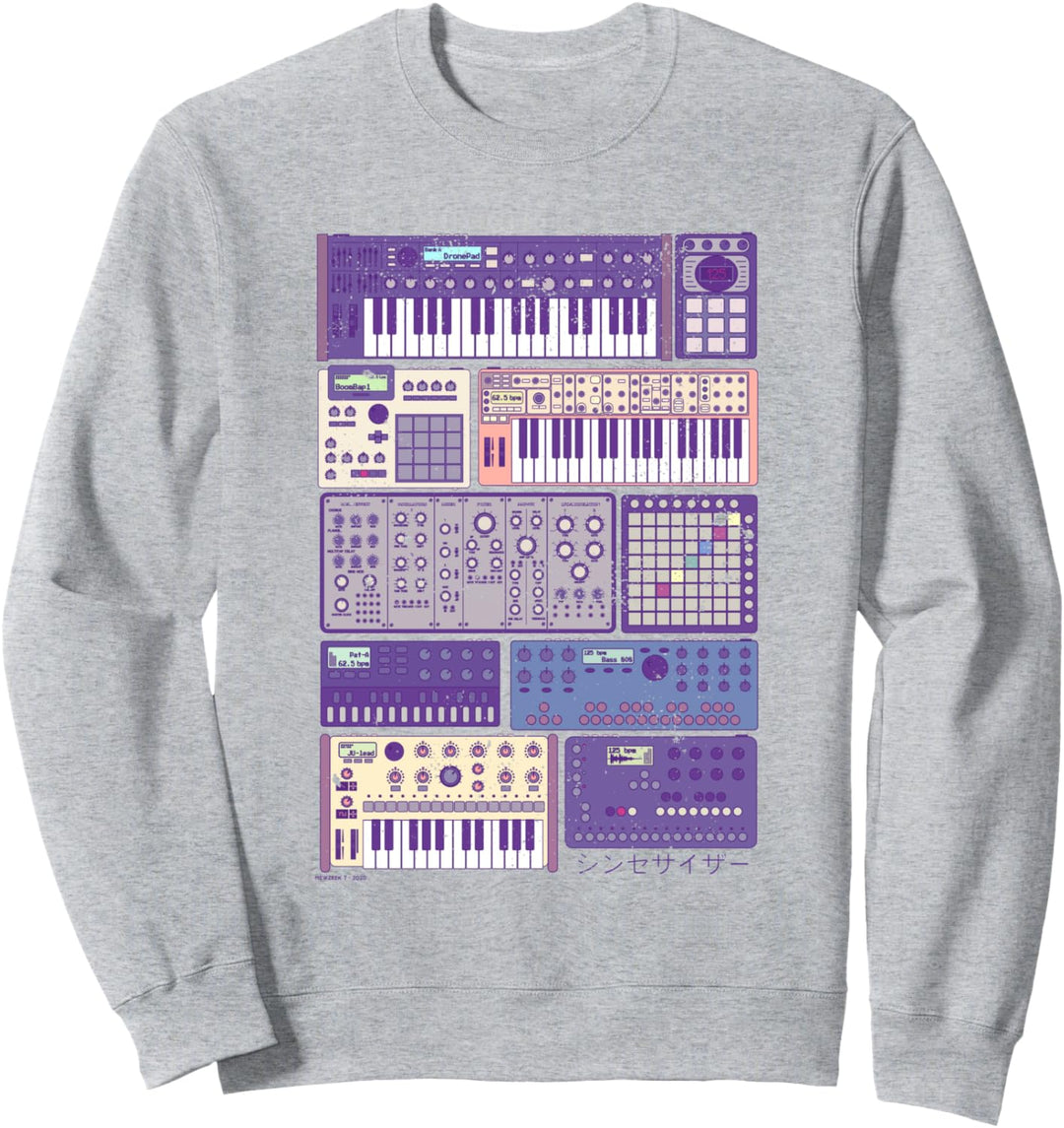 Synthesizer für Elektronische Musikproduzenten DJ Musiker Sweatshirt